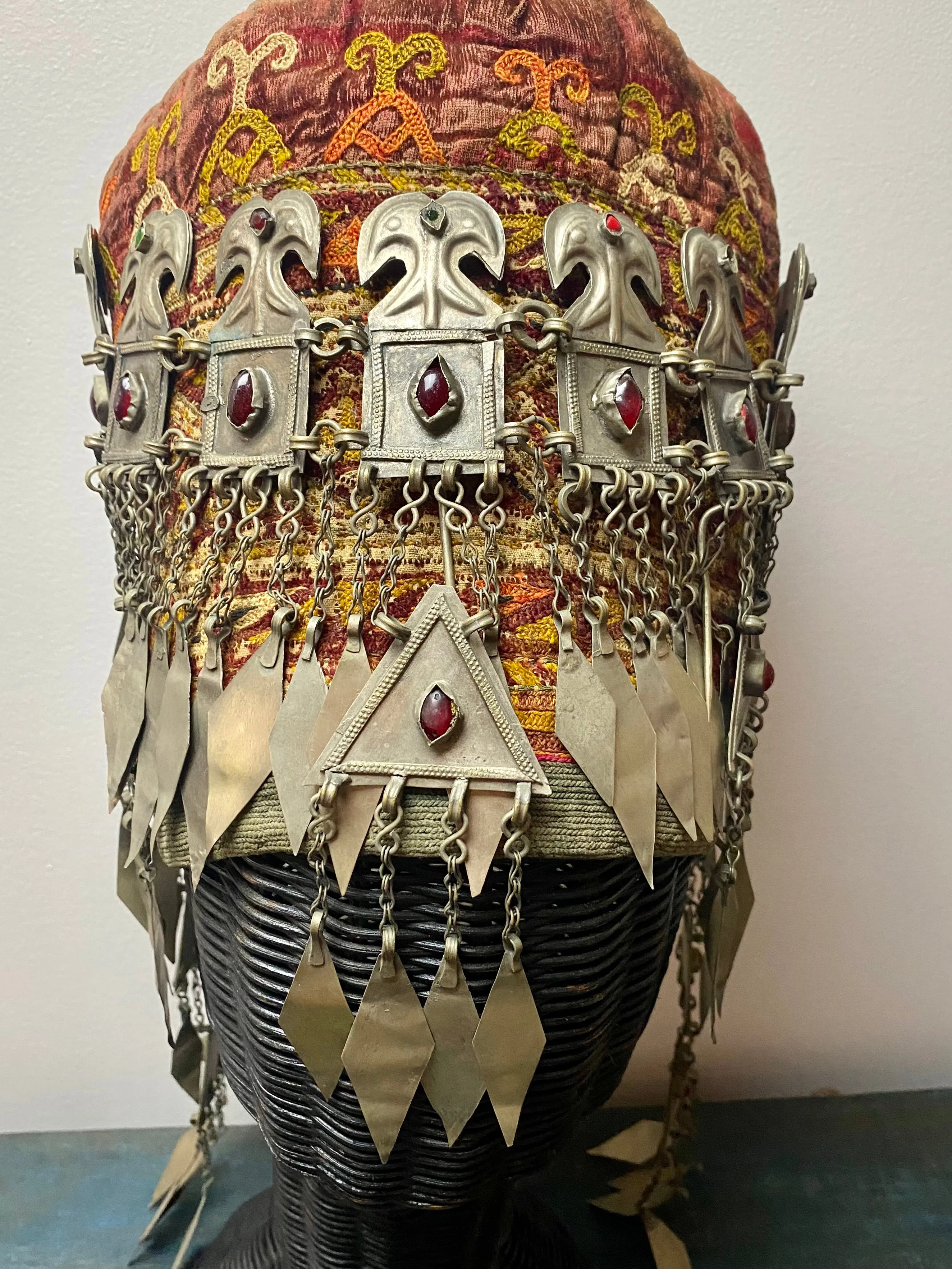 Antique Turkomen Ersari Headdress