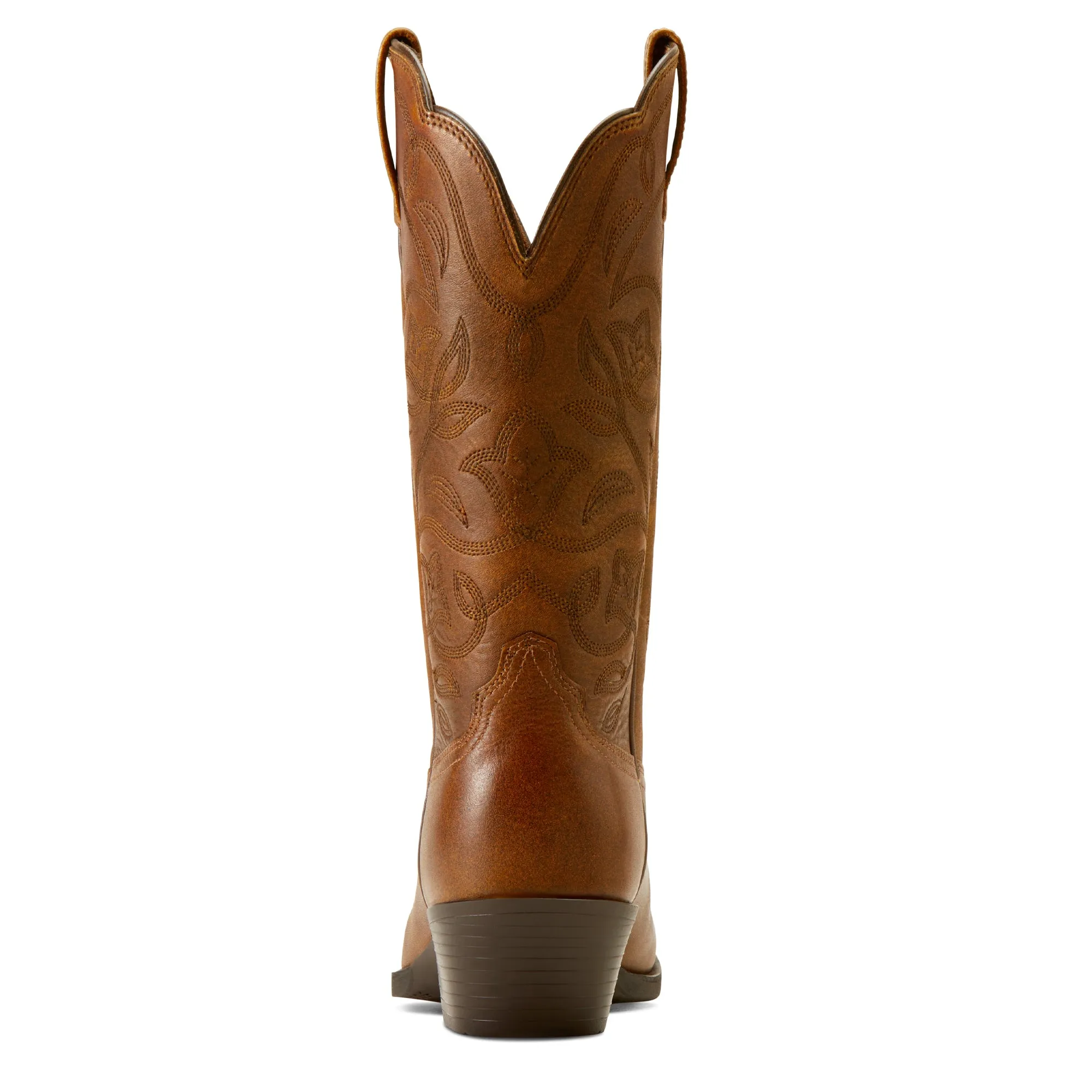 Ariat Ladies Heritage R Toe Copper Brown Western Boots 10035999