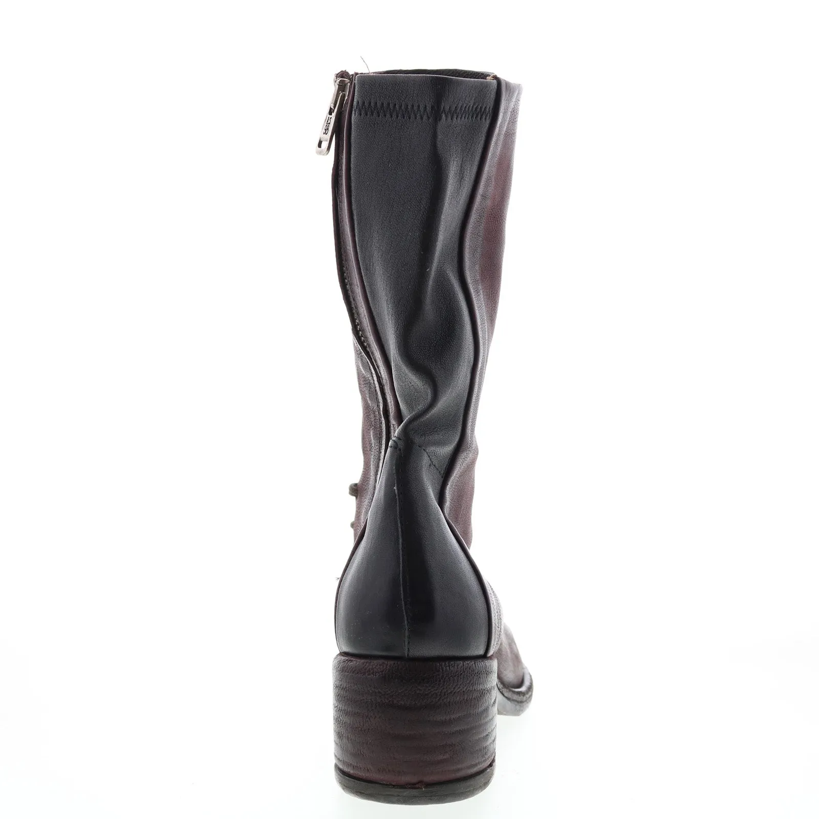 A.S.98 Opie 548213-201 Womens Burgundy Leather Lace Up Casual Dress Boots