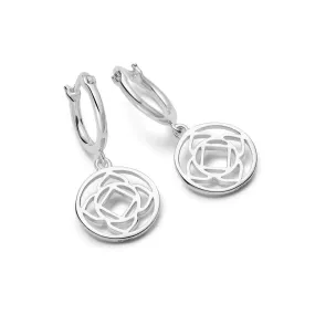 Base Chakra Earrings Sterling Silver