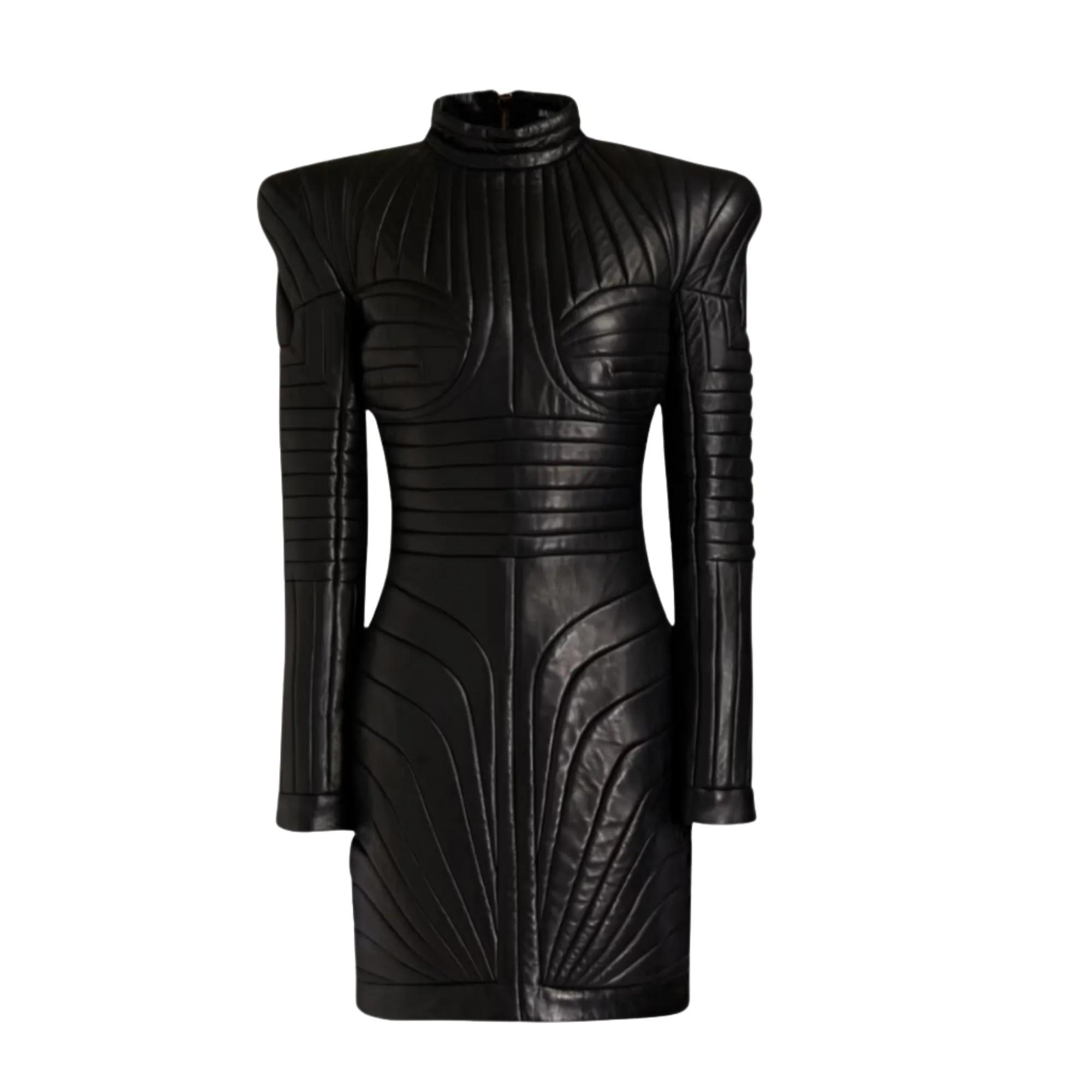 Black Leather Dress for Women