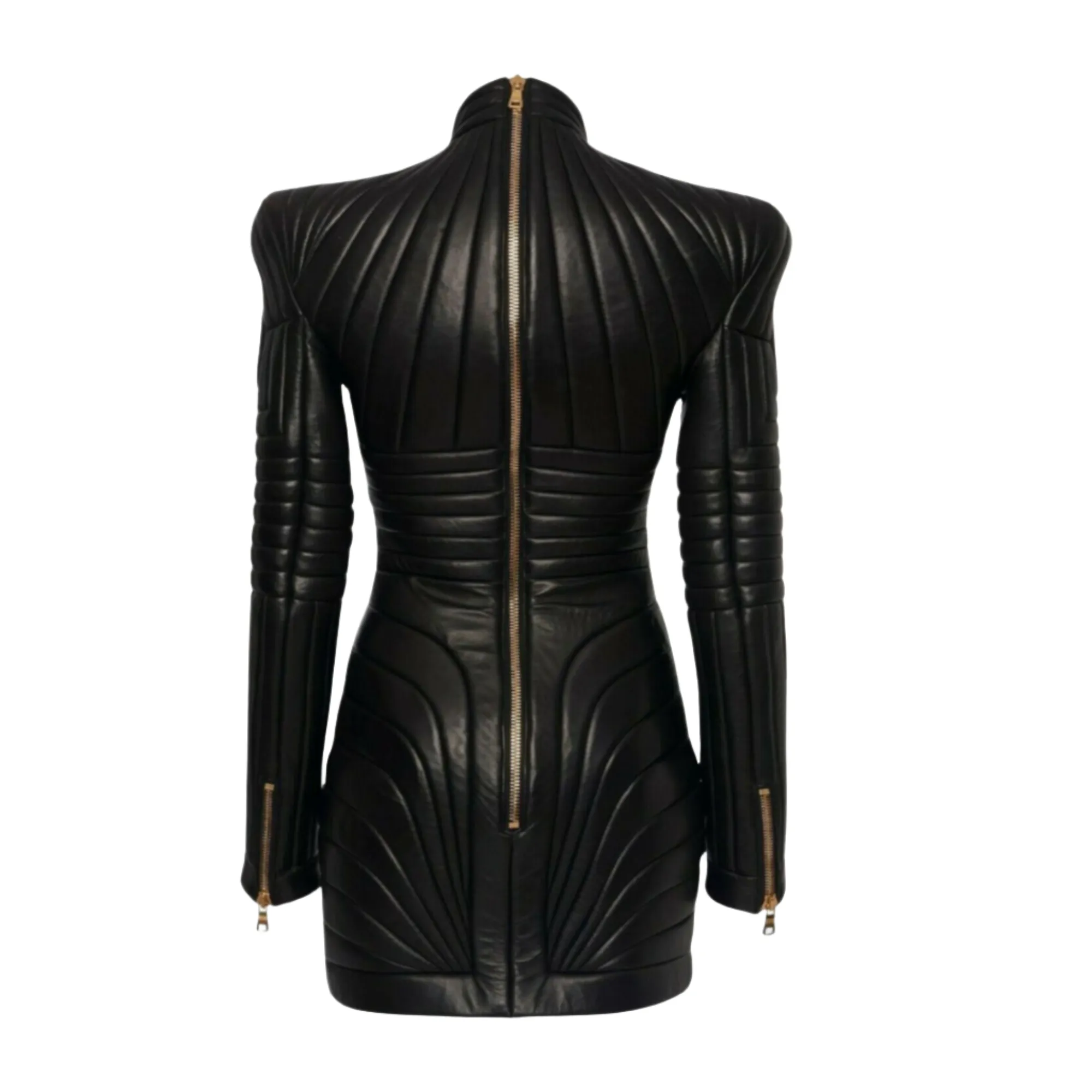 Black Leather Dress for Women