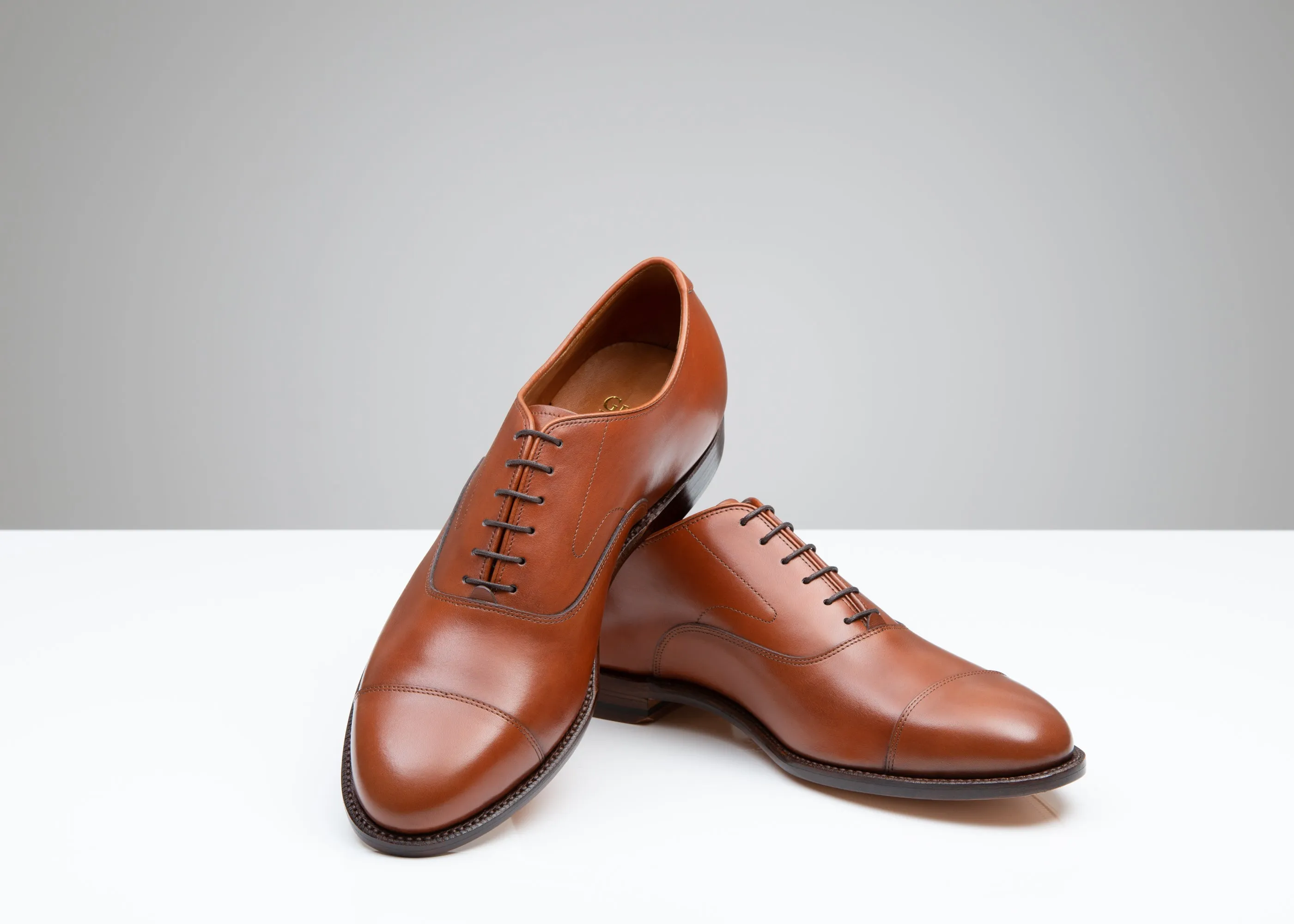 Cap Toe Oxford - British Tan