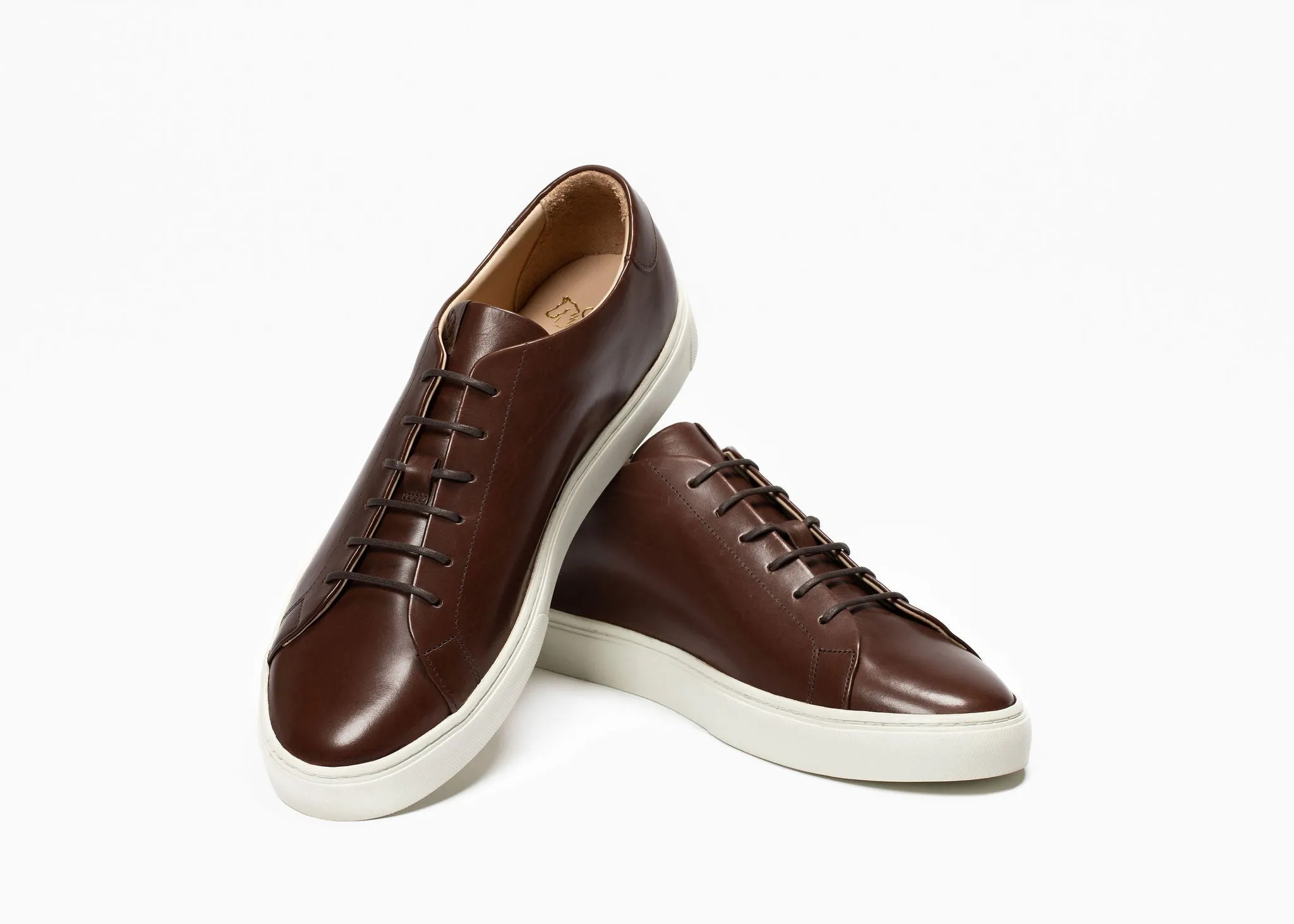 Premium Tobacco Calf Leather Coast Sneaker