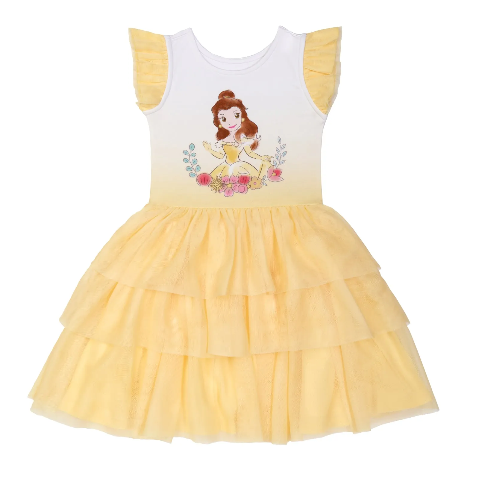 Disney Belle Flutter Tiered Tutu Dress