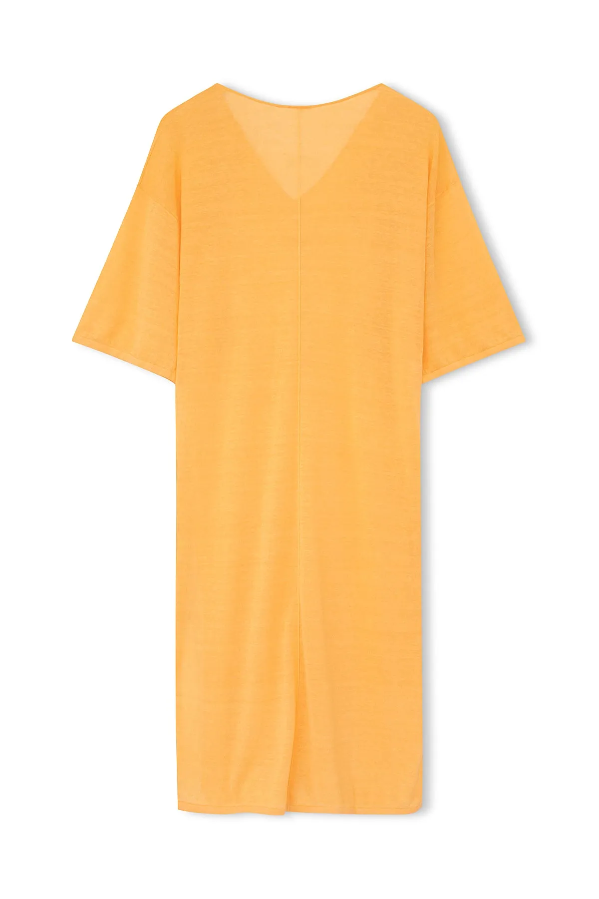 Golden Organic Linen Blend Knit Dress