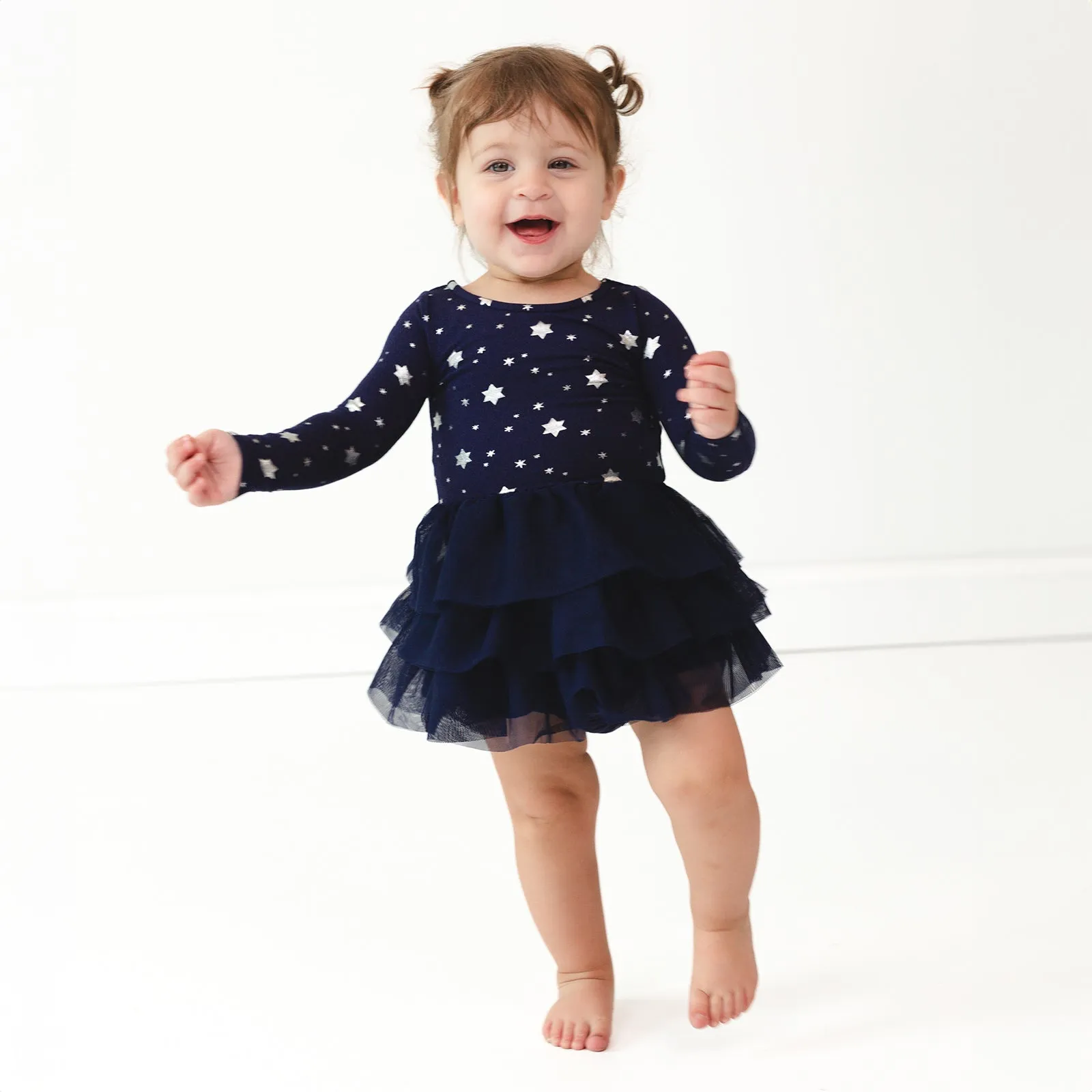 Hanukkah Stars Tiered Tutu Dress with Bloomer