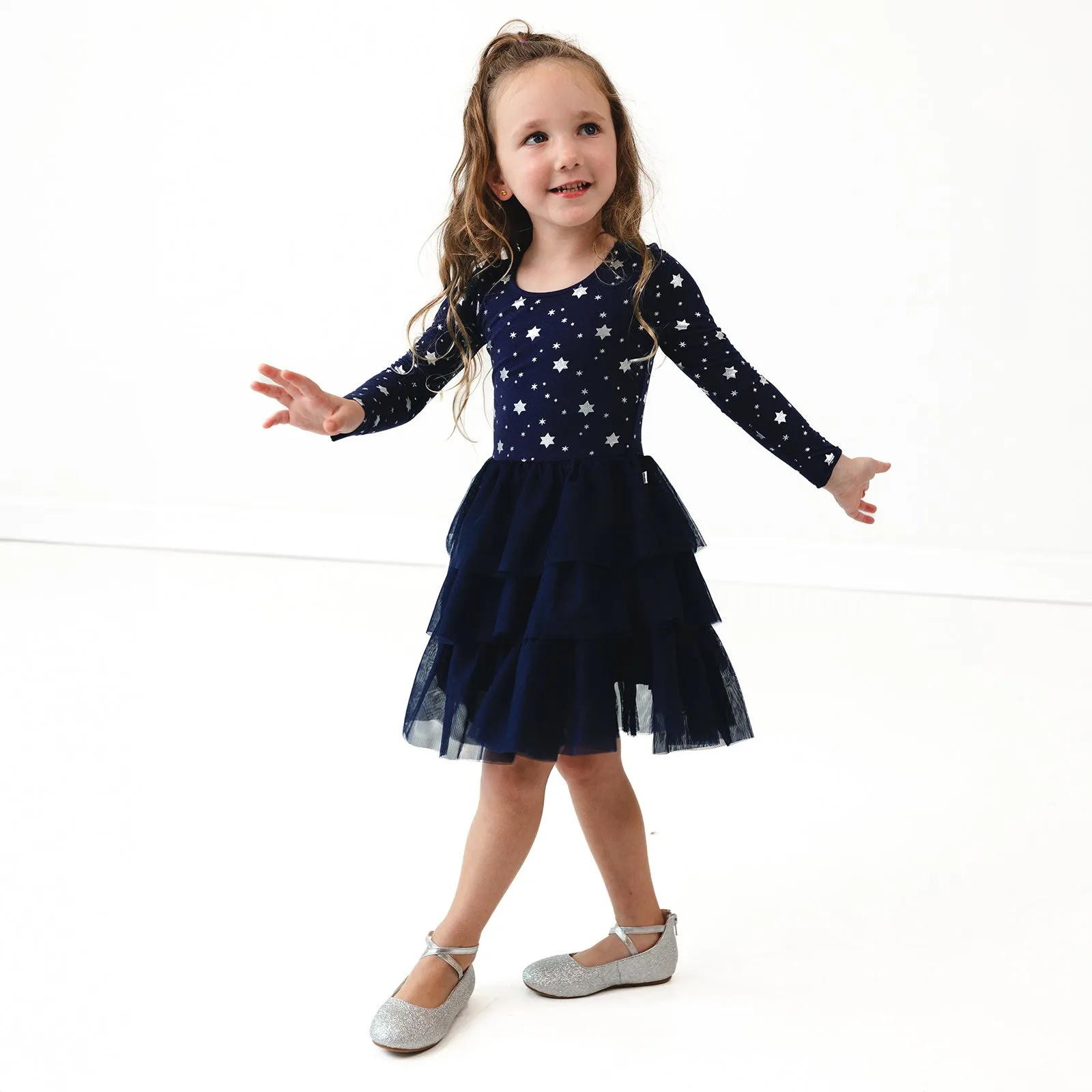 Hanukkah Stars Tiered Tutu Dress