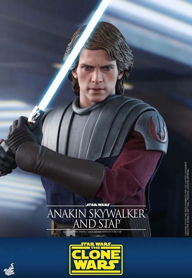 Hot Toys - TMS020 - Star Wars: The Clone Wars - 1/6th scale Anakin Skywalker and STAP Collectible Set