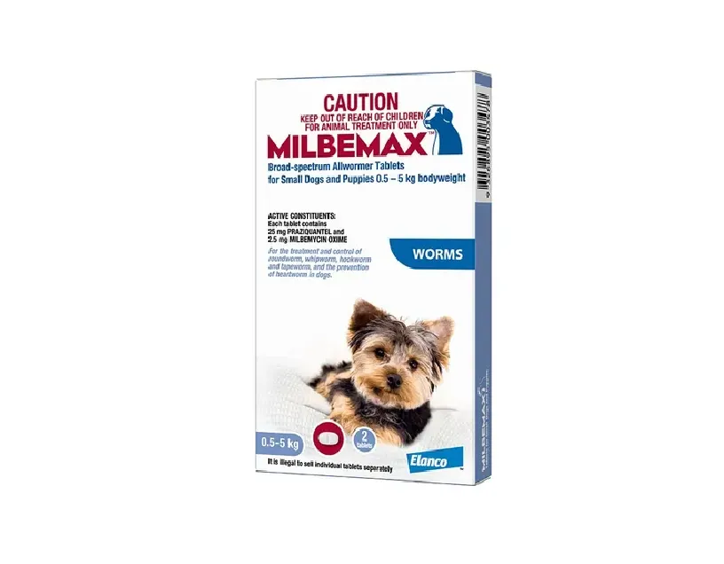 Milbemax Dog Under 5kg Broad Spectrum Allwormer