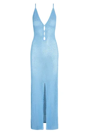 Ramatuelle Dress - Ibiza Blue Lace Crochet