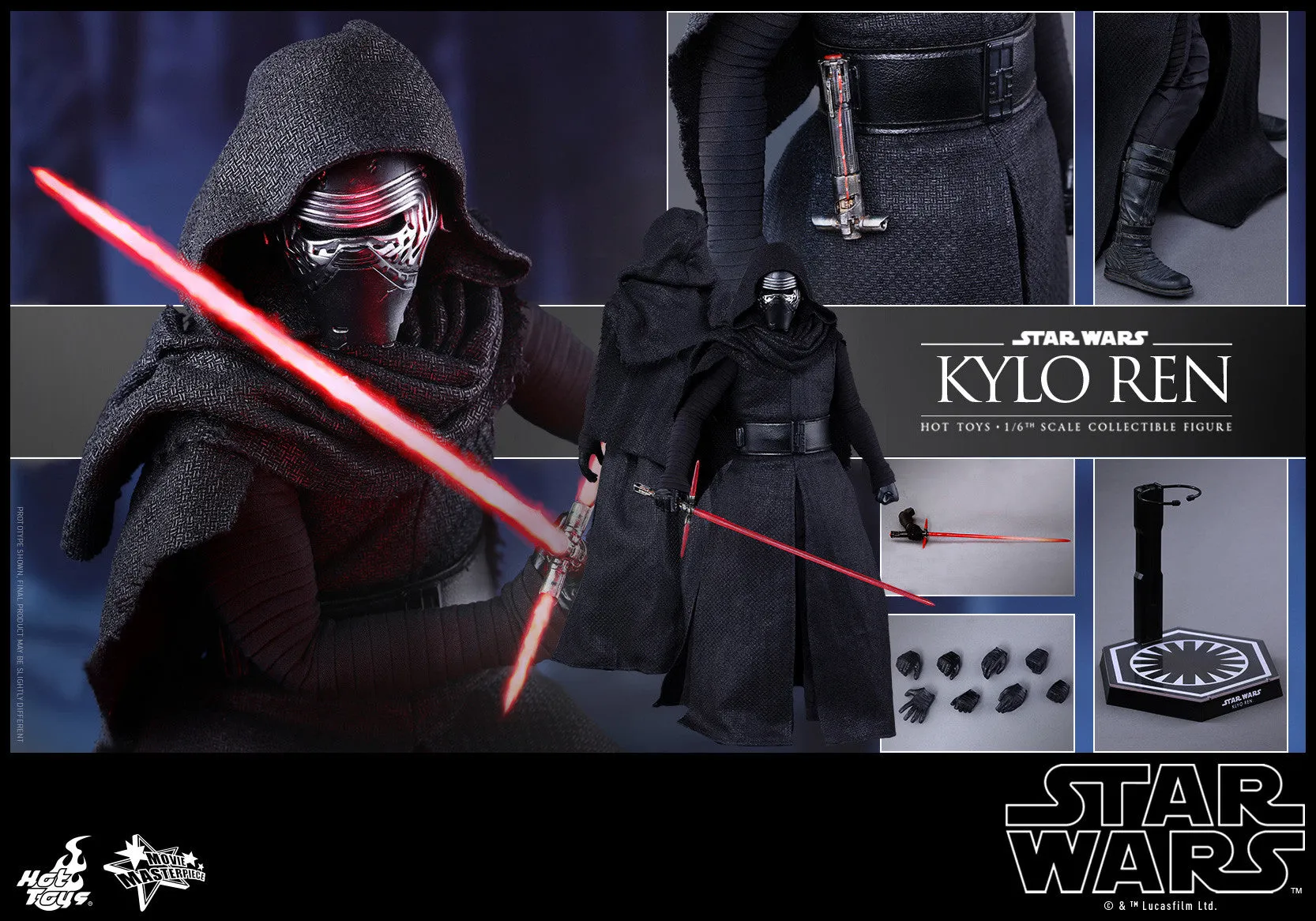 STAR WARS: Kylo Ren 1:6 Scale Movie Masterpiece Figure