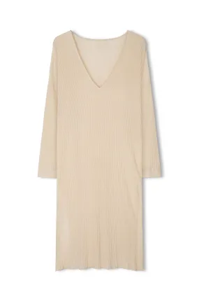 Stone Organic Linen Blend Knit Dress