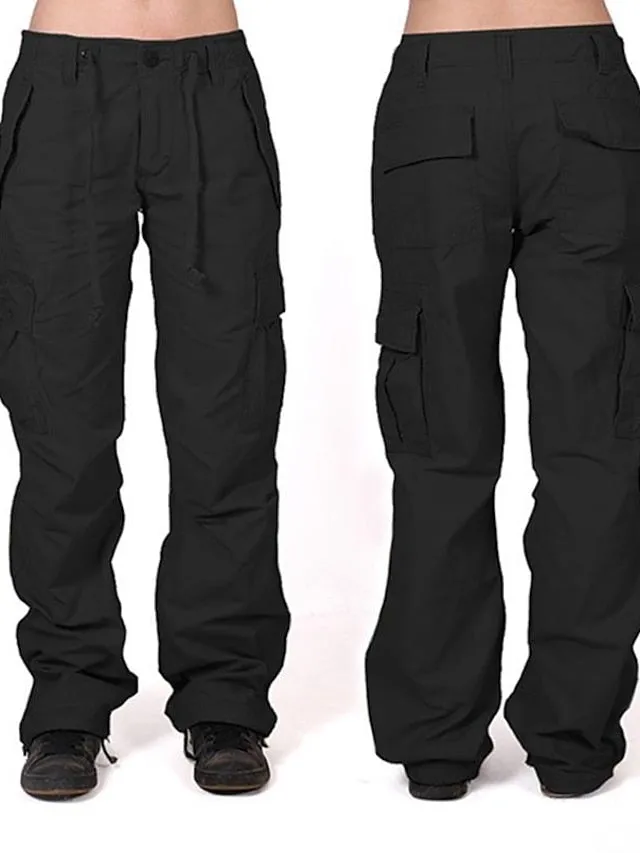 Women's Cargo Pants Hiking Pants Trousers Work Pants Outdoor Thermal Warm Breathable Lightweight Soft Bottoms Black khaki Fishing Climbing Camping / Hiking / Caving S M L XL XXL / Wear Resistance